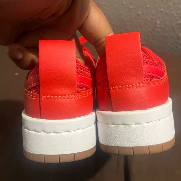 Nike Red and White Athletic Shoes Dunk Low Disruptive fits kids size 4.5 new - Picture 4 of 6